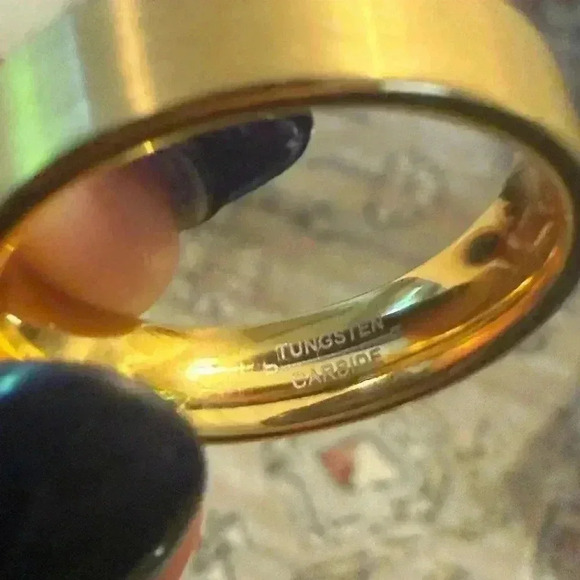 Tungsten Mens 6 mm band - Picture 5 of 5